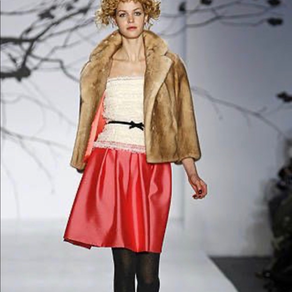 Silk Box Pleat Skirt
